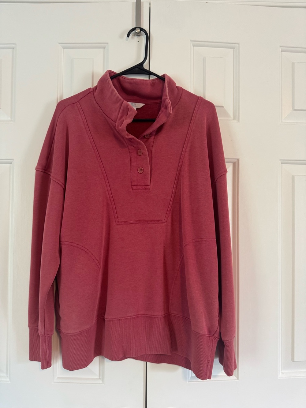 Time and Tru Rose-Pink Pullover Sweatshirt